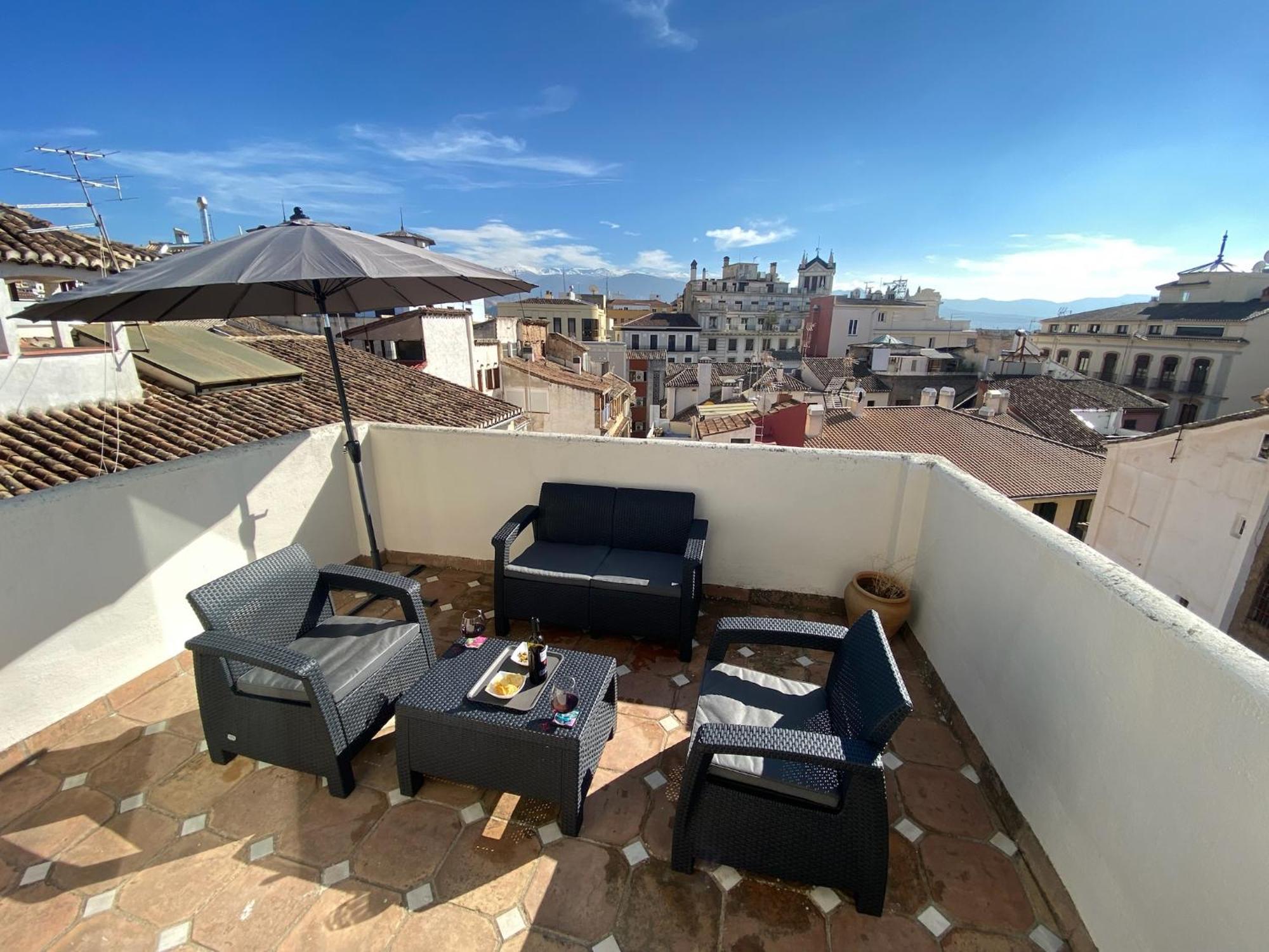 Atico Con Vistas En Granada Centro Exterior foto